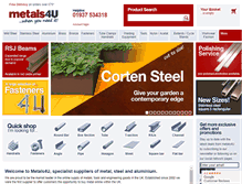 Tablet Screenshot of metals4u.co.uk
